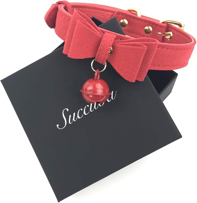 Bell Choker Collar Necklace Lolita Bow Collar Cat Kitty Velvet Necklace