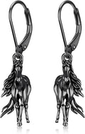 PELOVNY Animal Dangle Earrings Sterling Silver Hypoallergenic Moss Agate Crystal Moonstone Earrings Bee Butterfly Dolphin Peacock Phoenix Jewelry Birthday Christmas Gifts for Women