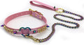 Succuba Handmade Heart Ring Rhinestone Letter Pu Leather Choker Collar Necklace for Women and Men