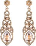 mecresh Women's Alloy Teardrop Crystal Chandelier Dangle Earrings