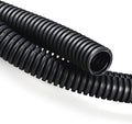 20FT 1/4in Wire Loom Split Tubing Auto Wire Conduit Flexible Cover Black by ZhiYo