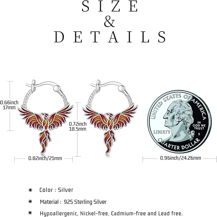 JUSTKIDSTOY Hypoallergenic Panda/Unicorn/Hummingbird/Dolphin Hoop Earrings for Women 925 Sterling Silver Animal Huggie Hoop Earrings Jewelry Gifts for Sensitive Ears
