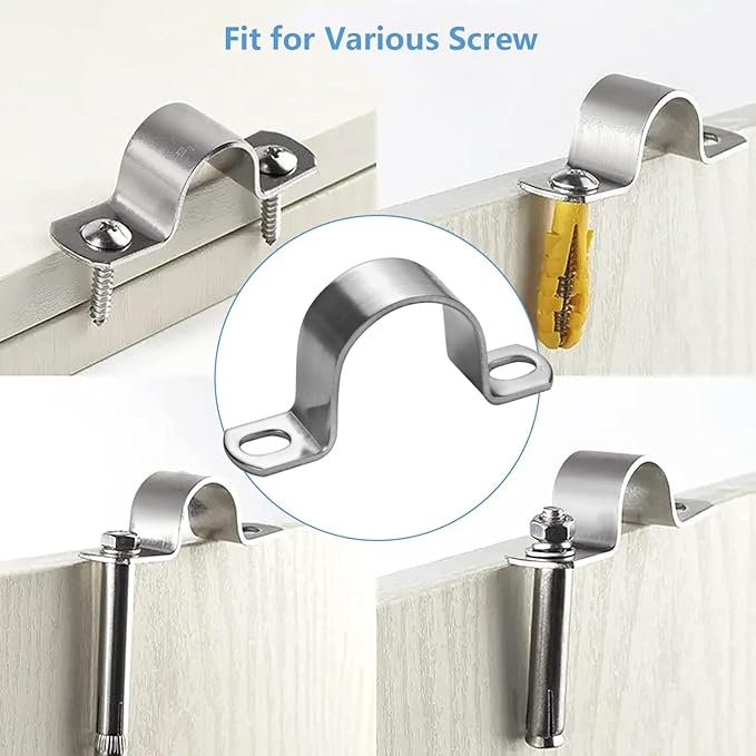 60mm U-Tube Strap Clamp, Stainless Steel-304 | Heavy Duty, Rigid U-Bracket - Image 5
