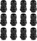 Cable Gland 12 Pack 3/8" NPT Waterproof Adjustable Connector Strain Relief Cord by CGELE