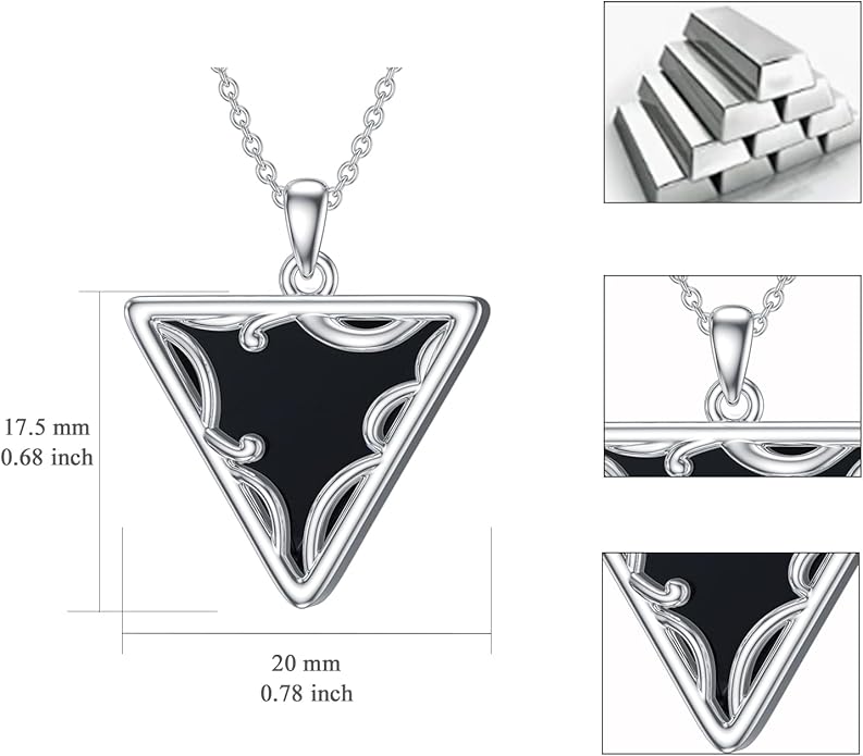 Genuine Turquoise Hexagon/Star/Rectangle/Teardrop/Heart/Triangle/Circle Necklaces for Women 925 Sterling Silver Long Boho Pendant Western Jewelry Gifts for Women Girls