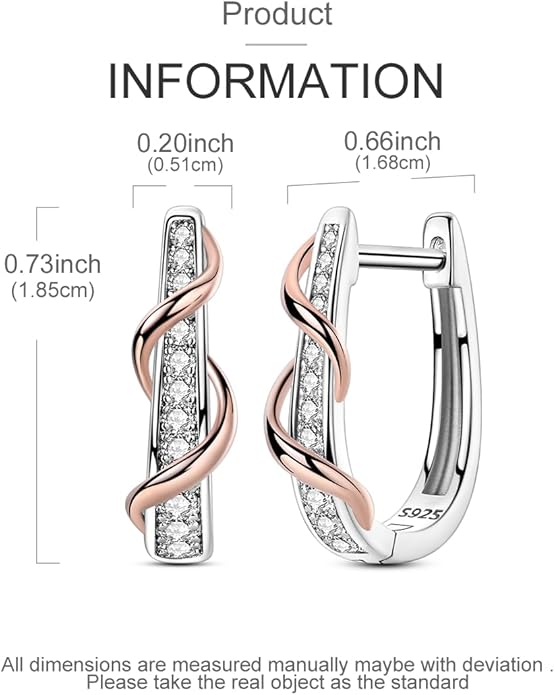 NARMO Earrings for Women 925 Sterling Silver Heart Hoops Small Colorful Rainbow Hoop Earrings Huggie Earrings