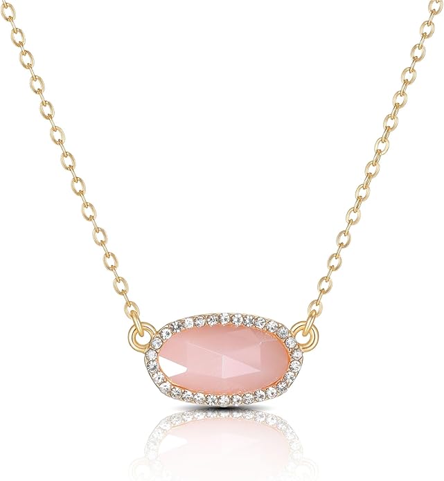 SEADAY 14K Real Gold Plated Necklace for Women,Valentines Gifts for Women,Pendant Necklace Everyday Wear,Fashion Jewelry,Tarnish-resistant & Adjustable Length Chain