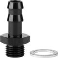 M14x1.5 Male Metric to 3/8 Barb Fuel Pump Inlet Adapter Fitting Aluminum Black by Podavelle