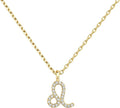 PAVOI 14K Gold Plated Cubic Zirconia Astrology Necklaces for Women - Zodiac Pendant Jewelry Gifts - Zodiac Sign Pendant Necklaces