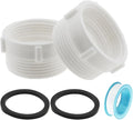 2PCS 1-1/4 to 1-1/2 Inch Sink Drain Adapter Female NPT to Male NPT Reducer by Unknown
