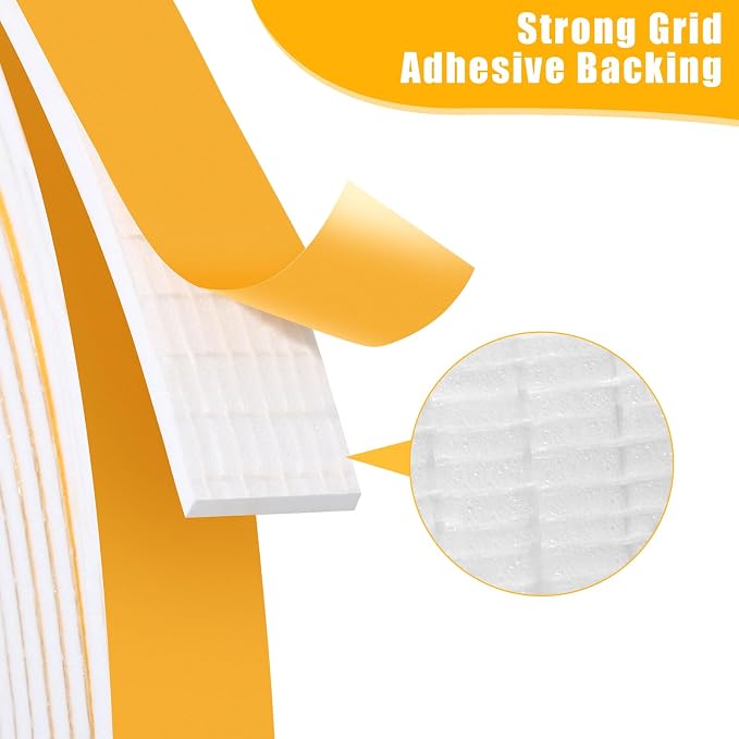 16Feet Weather Stripping Seal for Door Window, High Density Foam Tape, - Image 3