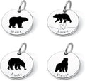 SM Design Mama Animal Charm Set – Set of 4 Stainless Steel Charms – Motherhood & Family Keepsake Jewelry Charmss