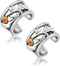 CHIC & ARTSY 925 Sterling Silver Ear Cuffs for Women, Non Piercing Clip On Cartilage Cuffs, Adjustable Fake Conch & Helix Earrings, Gold Plated & Oxidized Various Styles