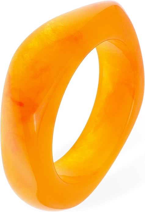 Chunky Resin Wide Bangle Bracelets for Women, Trendy Statement Minimalist Acrylic Bracelet Prom Holiday Jewelry Gift