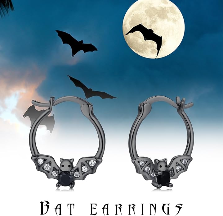 JUSTKIDSTOY Hypoallergenic Panda/Unicorn/Hummingbird/Dolphin Hoop Earrings for Women 925 Sterling Silver Animal Huggie Hoop Earrings Jewelry Gifts for Sensitive Ears