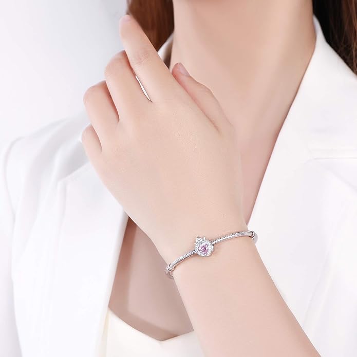 925 Sterling Silver Charms Fit Pandora Charms Bracelet I Love You to Infinity and Beyond Fit Wife Mother's Day Christmas Birthday Gift