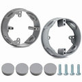 2 Pack 4" Round Electrical Box Extender, 1/2-Inch 4-Hole Weatherproof Junction by Jicoyin