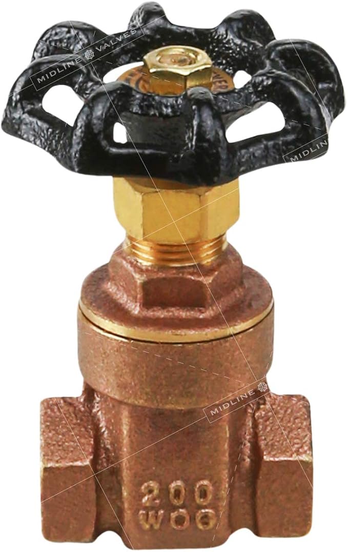 Midline Valve 427U234-5 Gate Valve, Lead Free, 1/2 in. FIP Connection, Cast - Image 5