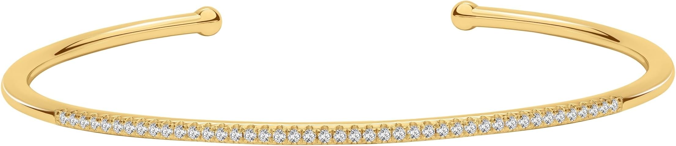 EcoGems Lab Grown Gemstone & Moissanite Bracelets – 14K White or Yellow Gold Plated Sterling Silver – Featuring Lab Grown Diamonds, Emeralds, Paraiba, Sapphire & Pearls – Sustainable Luxury Gift with Gift Box