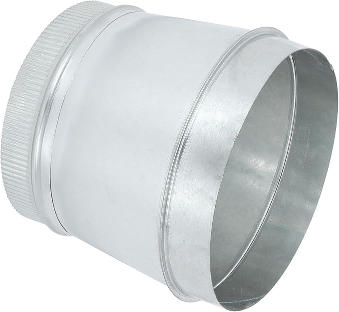 PATIKIL 9 Inch to 8 Inch Duct Reducer, Galvanized Steel Round Air Duct Reducer by PATIKIL