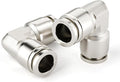 TAILONZ 304 Stainless Steel Elbow 3/8" 1pcs | 90° Push-to-Connect Elbow Fitting by TAILONZPNEUMATIC