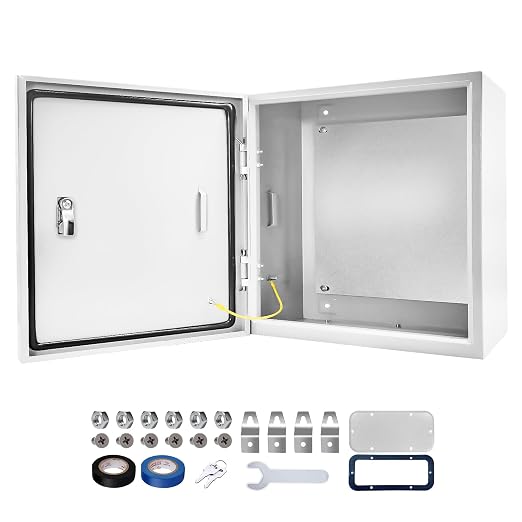 Electrical Junction Box 16x16x6, NEMA 4X IP66 Steel Enclosure Box | 1.5mm steel by CXCESNS
