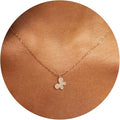 14K Gold Plated Dainty Pendant Butterfly Bead Boot Bee Baseball Flower Compass Airplane Heart Hummingbird Tree Necklace Simple Jewelry Gift for Women