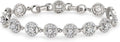 Tennis Bracelet for Women 14K Gold Plated Cubic Zirconia Bracelet,Classic Crystal Tennis Bracelet, Rhinestone Delicate Bracelet Gift for Her