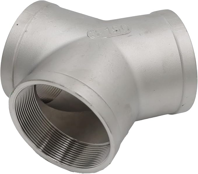 Stainless Steel 304 Tee NPT Female Y Shaped 3 Way Cast Pipe Fitting - Image 2