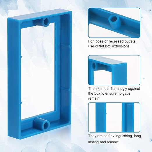 3pcs 1/2" Single Gang Receptacle Outlet Extenders - Image 4