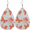 Teardrop Style Leather Earrings Outer Layer Silver Plating Hypoallergenic, Fashion Accessories Suitble Casual Outfits Parties Daily Wear for Sister Mom Wife Friends