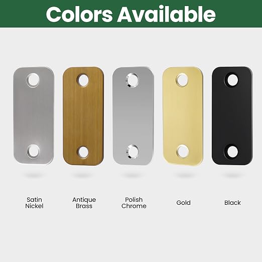 1" x 2-1/4" Door Hole Cover Plate, Stainless Steel Door Strike Filler Plate | - Image 8
