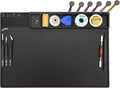 HengTianMei-202 Black Magnetic Repair Work Mat Heat Resistant 932°F, Silicone by HengTianMei
