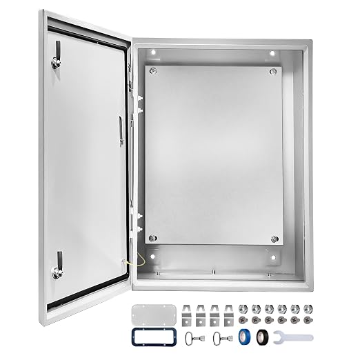 Electrical Junction Box 28x20x10, NEMA 4X IP66 Steel Enclosure Box | 1.5mm steel by CXCESNS