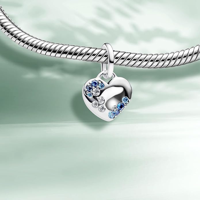 Family Mom Heart Charms 925 Sterling Silver Bead for Bracelets and Necklaces For Women Jewelry Present