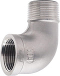 3/4'' NPT Stainless Steel Elbow Fitting, 90 Degree Street Elbow | Male to by Horiznext