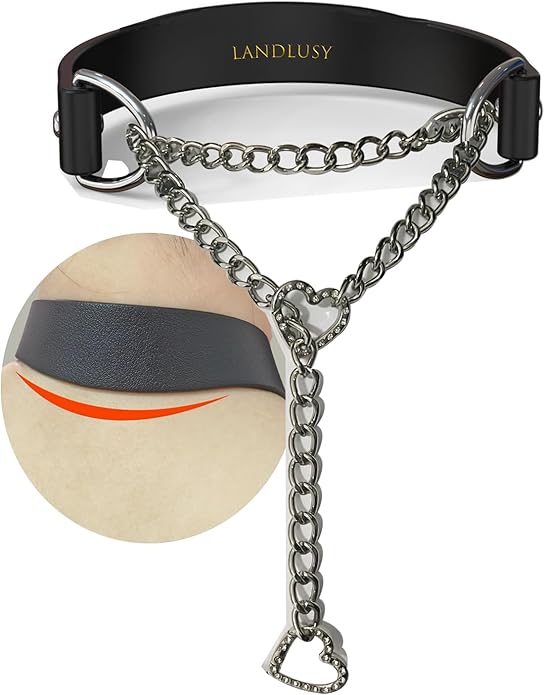 Black Choker Necklaces for Women, 100% Genuine Leather Fur,Collar for Man and Woman, Premium Goth Punk Accessory