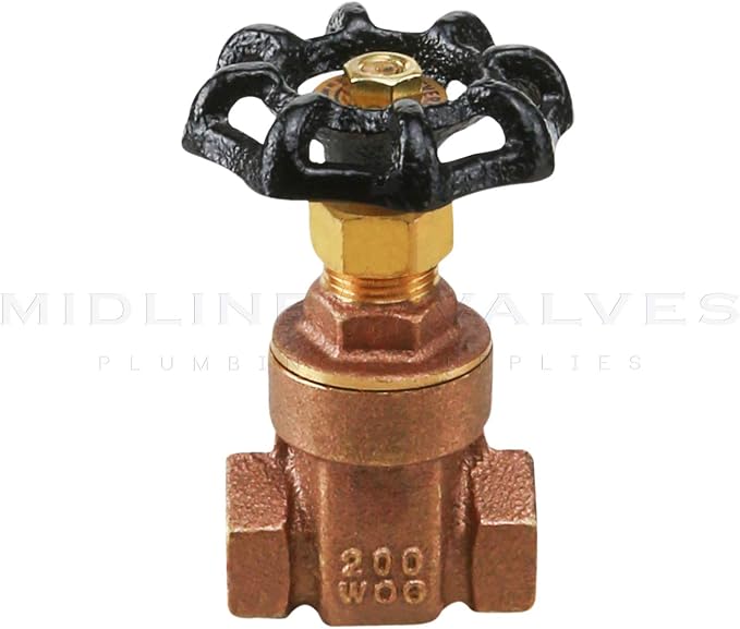 Midline Valve 427U224 Gate Valve 2 in. FIP Connection, Cast Brass, 2 in - Image 4