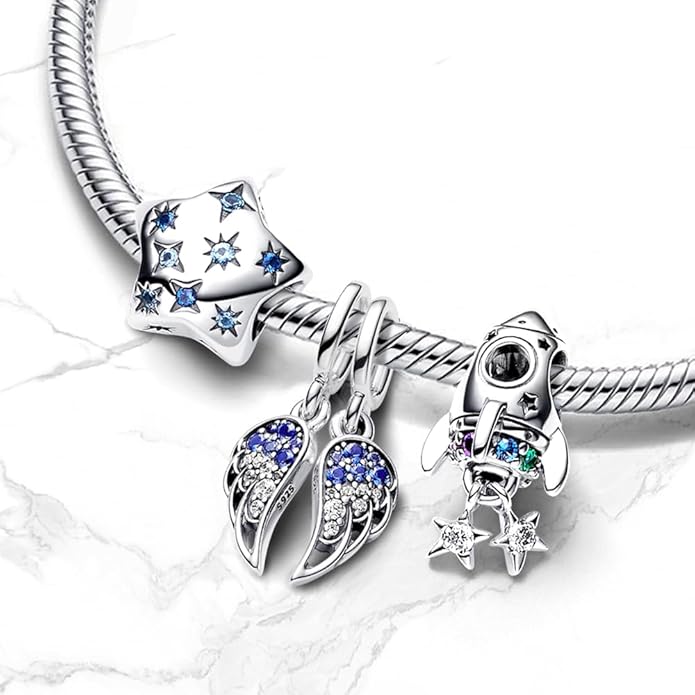 Family Mom Heart Charms 925 Sterling Silver Bead for Bracelets and Necklaces For Women Jewelry Present