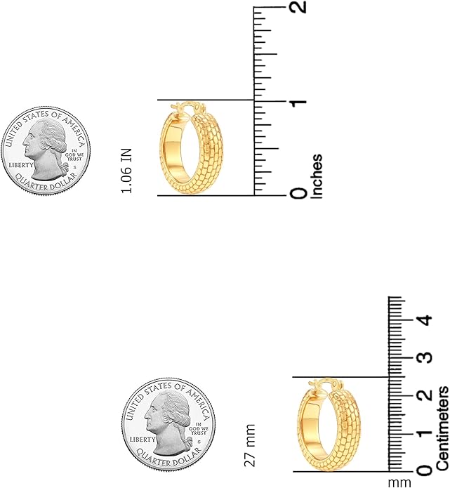 LeCalla 925 Sterling Silver Bali-Style Hoop Earrings Lightweight Click-Top Antique Two-Tone Beaded Italian Bali Style Earring Hoops for Women