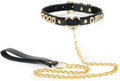 Succuba Handmade Heart Ring Rhinestone Letter Pu Leather Choker Collar Necklace for Women and Men