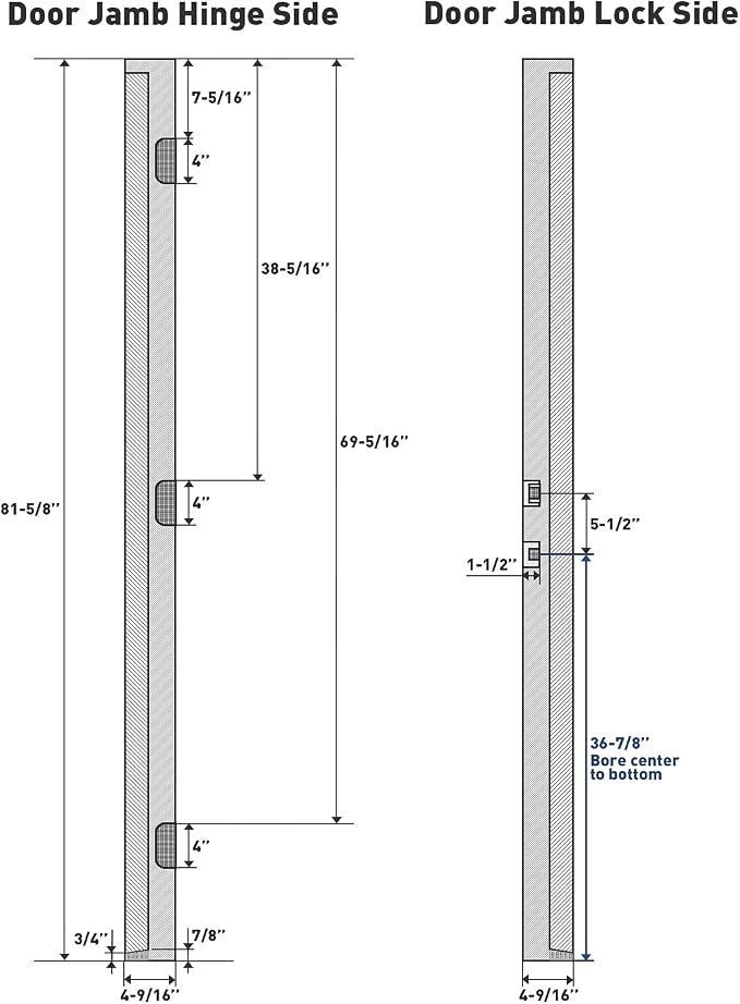 Pre-Drilled Entry Door Vinyl Frame Kit - Image 3
