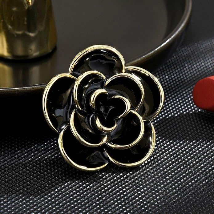 Flower Brooch Pin - Rhinestone Flower Pin 18k Gold Plated - Thanksgiving Day, Birthday, Wedding Gifts for Mom, Wife