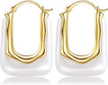 Acrylic Hoop Earrings Chunky Huggie Statement Vintage Earrings Cute Resin Drop Earring Trendy Jewelry Gifts for Women