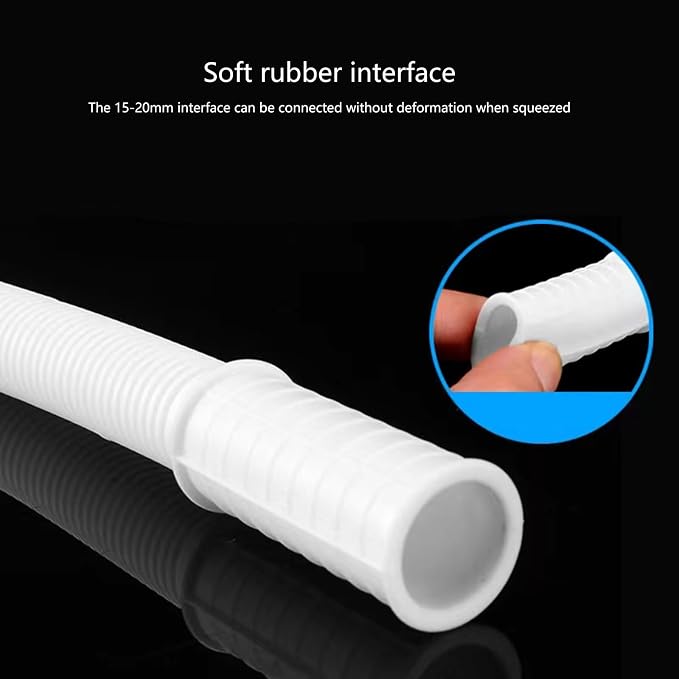 Flexible Rubber Drain Hose Extension General Leakproof Designs Water Drainage - Image 3