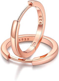 FaithHeart Sterling Silver Hoop Earrings for Women, Hypoallergenic Huggie Hoop Earrings Lightweight Small Cartilage Earrings Hoop Earring Dainty Everyday Earrings 6/8/10/12/14/15/16/18/20mm