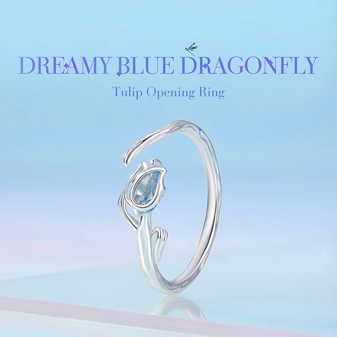 WOSTU Animal Open Adjustable Ring Playful Cat Dachshund Snake Koi Fish Hummingbird Bat Heart Feather Stacking Ring for Women, Sterling Silver Plated Pet Memorial Jewelry Gift for Cat Lovers