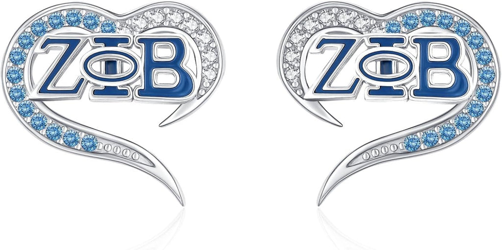 AKA/ZPB/DST/SGR/OES Sorority Gifts for Women 925 Sterling Silver Sorority Paraphernalia Gifts Greek Jewelry for Finer Women
