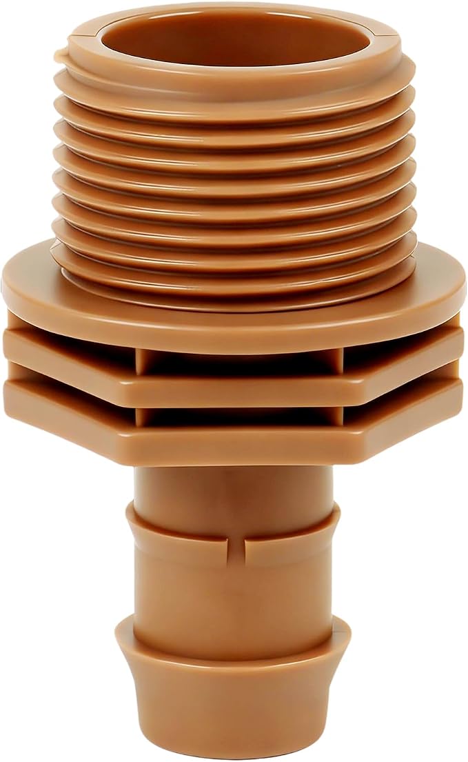PVC to Drip Irrigation Adapter, 3/4" PVC Male Pipe Thread x 1/2" Drip - Image 3