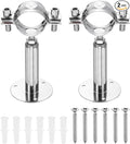 HARFINGTON 2 Set Wall Mount Ceiling Mount Pipe Supports 304 Stainless Steel by HARFINGTON